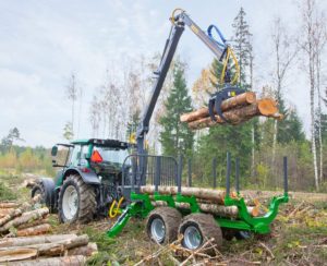 vývozka a hydraulická ruka
