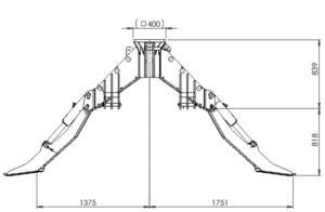 Adaptér 3-bod, výklopné nohy, 7,0_8,5